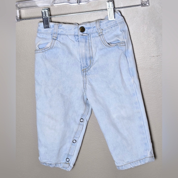 Vintage 80's Baby Guess Lightwash Jeans, Size 12 Months - Picture 1 of 5
